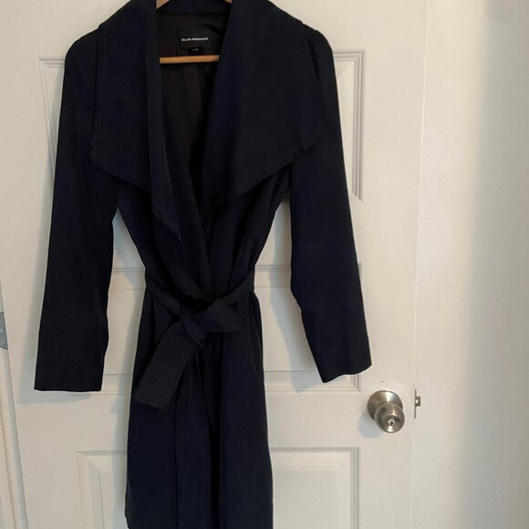 Club Monaco Gideon Trench - Size XS - Navy - Picture 3 of 7